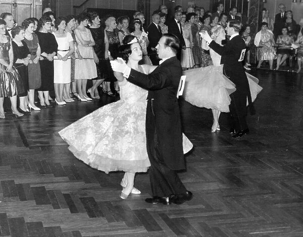 A group of Ballroom Dancing couples in Old Time Dance Competition