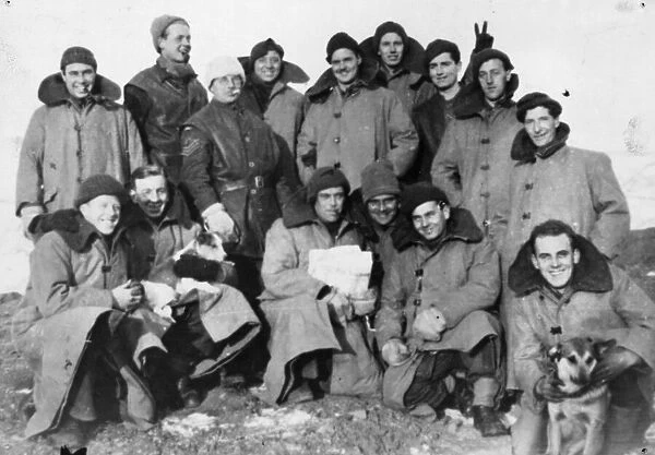 A group of Reading men serving in Iceland with the Royal Artillery during the second
