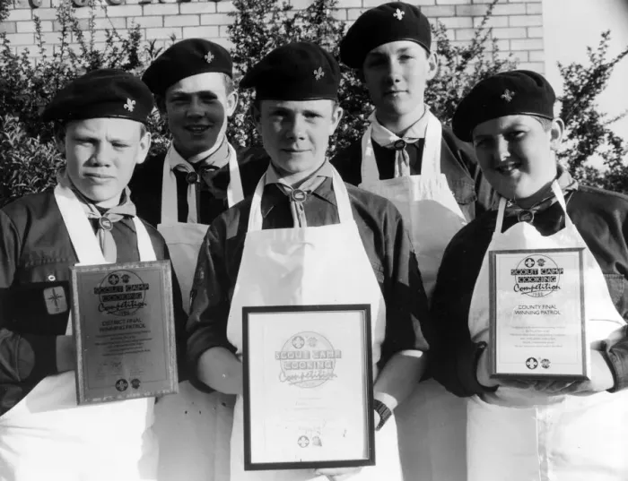 Framed Print : A group of Thornaby scouts have discovered the recipe for success Framed Print : A group of Thornaby scouts have discovered the recipe for success
