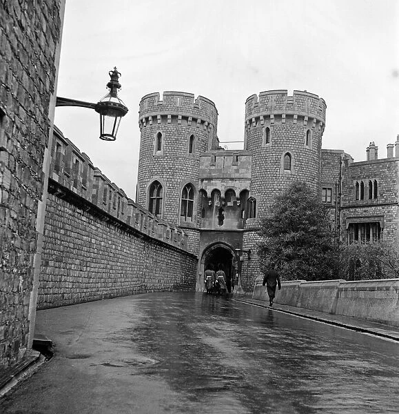 Guards at Windsor Castle, Berkshire. 2nd November 1962