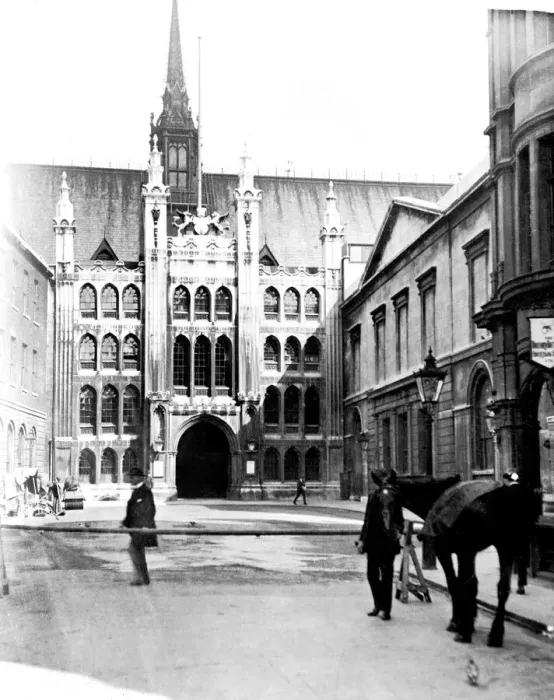 Framed Print : The Guildhall in the City of London seen here in the late 1930s before it was damaged in Framed Print : The Guildhall in the City of London seen here in the late 1930s before it was damaged in