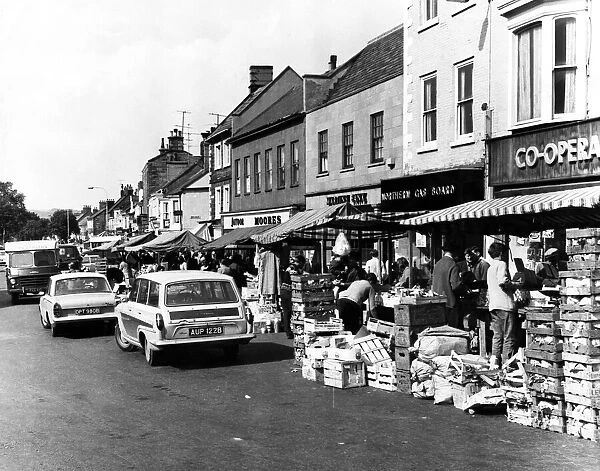 Guisborough Market. 20th August 1968