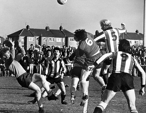 Guisborough Town F. C. 1- 0 Windsor & Eton football match. 1st March 1980