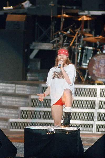 Guns N Roses concert held at Wembley Stadium, London during their Use You Illusion World