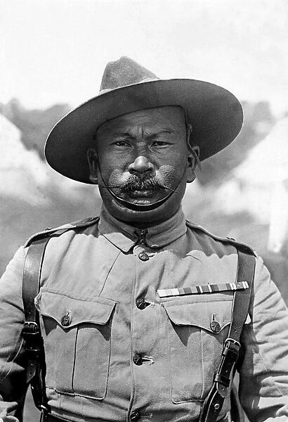 Gurkha soldier in uniform - August 1919
