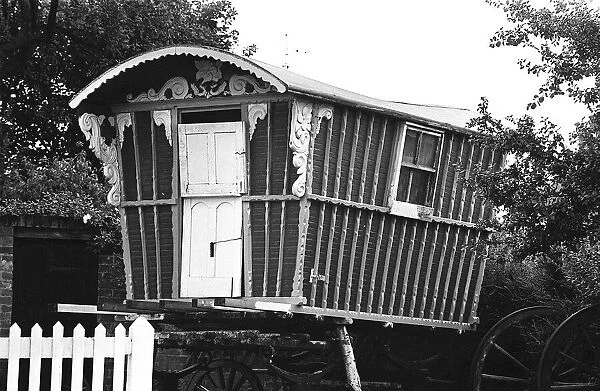 A gypsy caravan at the house of Beatles singer John Lennon July 1967