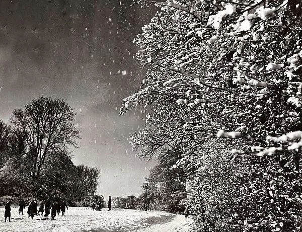 Hadley Common Hertfordshire - Jan 1945 Hadley Woods Weather Winter Scenes