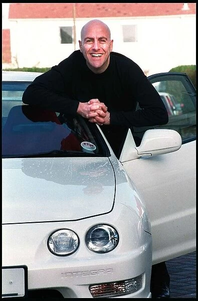 Hairdresser Phillip Politti with his Honda Integra Type R car December 1998