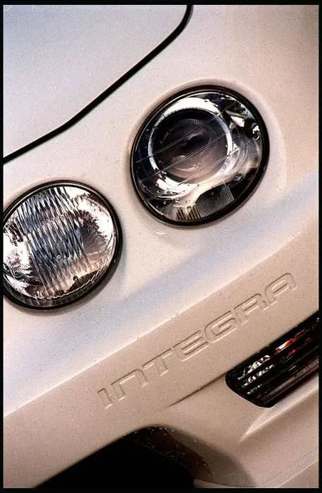 Framed Print : Hairdresser Phillip Polittis Honda Integra Type R car December 1998