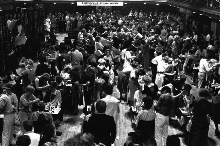 Framed Print : Hairdressers from all over the region came to the Mayfair ballroom in Newcastle take part Framed Print : Hairdressers from all over the region came to the Mayfair ballroom in Newcastle take part