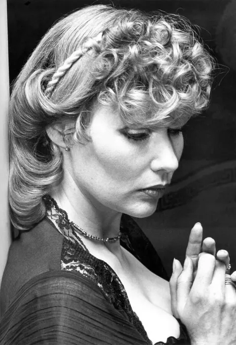 Framed Print : This hairstyle has a very forties look and is called the Evita Roll in October 1978 Framed Print : This hairstyle has a very forties look and is called the Evita Roll in October 1978