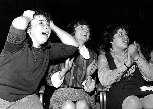 Bill Haley and his Comets - Cardiff - 24th Sept 1964. Three female fans enjoying the Bill