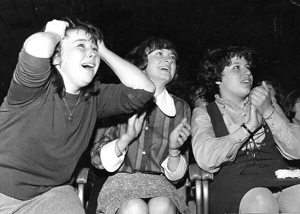 Bill Haley and his Comets - Cardiff - 24th Sept 1964. Three female fans enjoying