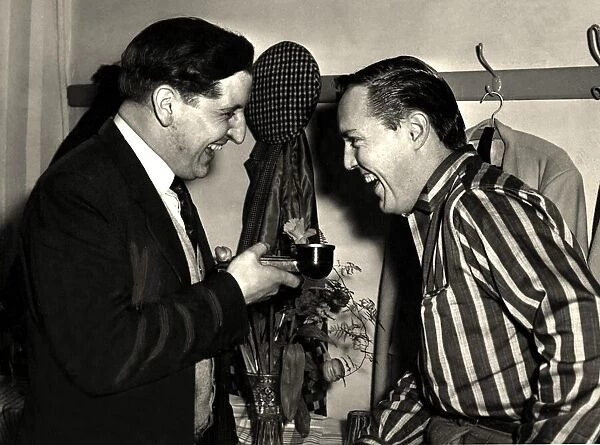 Bill Haley and his Comets - Cardiff - February 1957. Bill Haley being interviewed for