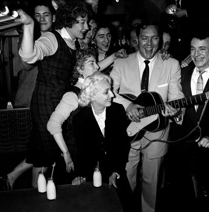Framed Print : Bill Haley on his first visit to England which was largely sponsored by the Daily Mirror