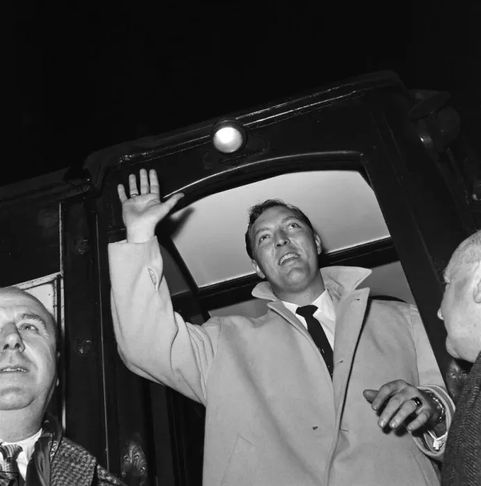 Framed Print : Bill Haley on his first visit to England which was largely sponsored by the Daily Mirror Framed Print : Bill Haley on his first visit to England which was largely sponsored by the Daily Mirror