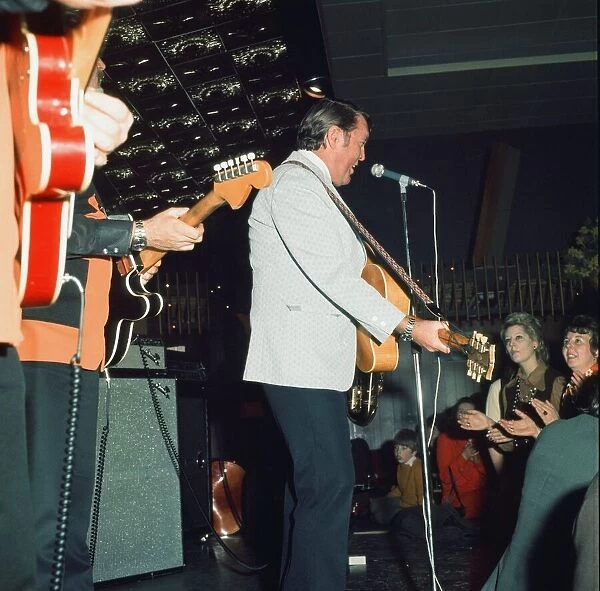 Bill Haley seen here on stage in Coventry 30th April 1974 Local Caption Scanned