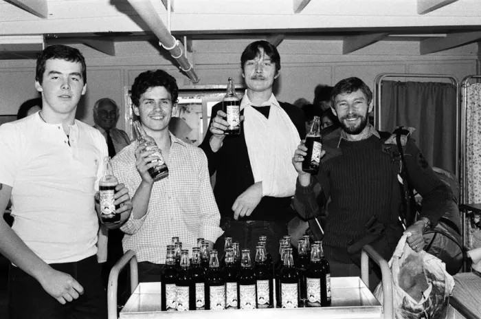 Framed Print : Eight and a half thousand bottles of specially brewed beer have been flown out to Framed Print : Eight and a half thousand bottles of specially brewed beer have been flown out to
