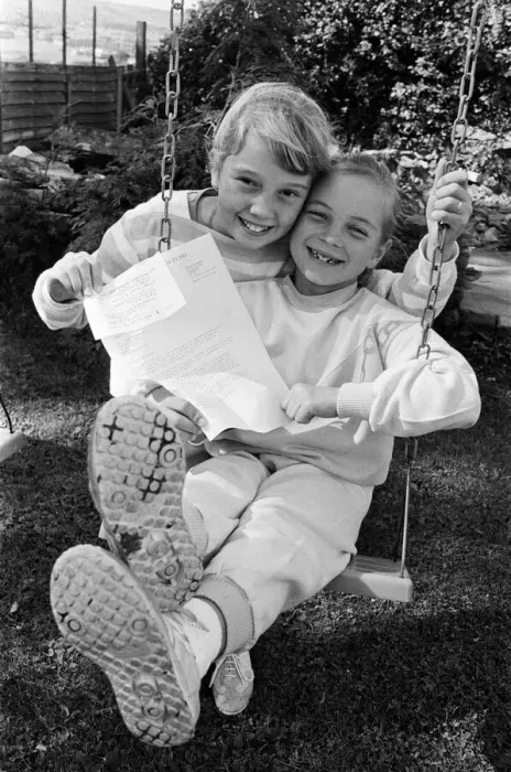 Framed Print : These Hall Bower girls put their school holidays to good use Framed Print : These Hall Bower girls put their school holidays to good use
