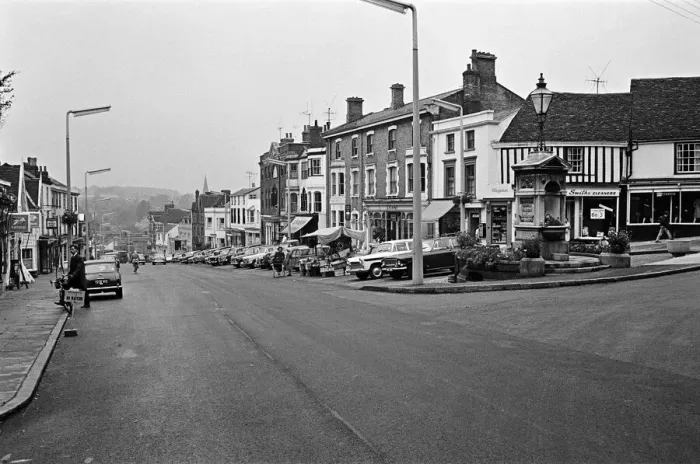 Framed Print : Halstead High Street, Essex. 16th June 1963