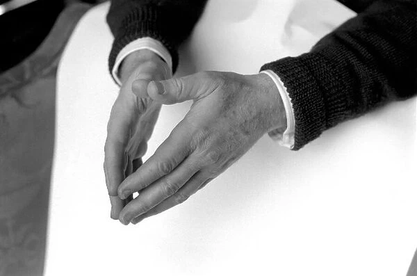 The hands of Yehudi Menuhin, the world famous violinist