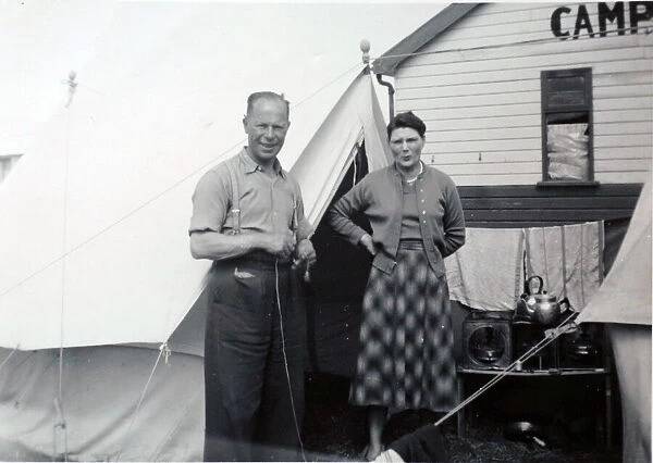 Hans and Margaret Plomp from Amsterdam have come to the same camp site called Devon