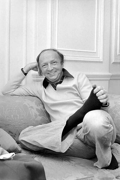 Harold Robbins at the Savoy Hotel London today. His book 'The Lonely Lady'