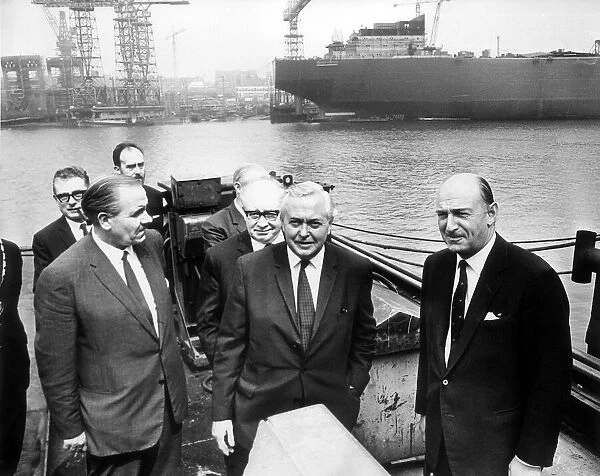 Harold Wilson British Prime Minister - June 1969 with Dan Mcgarvey