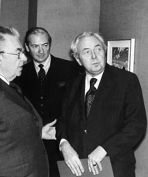 Harold Wilson former Labour Prime Minister of Great Britain at Grierson Day Luncheon at