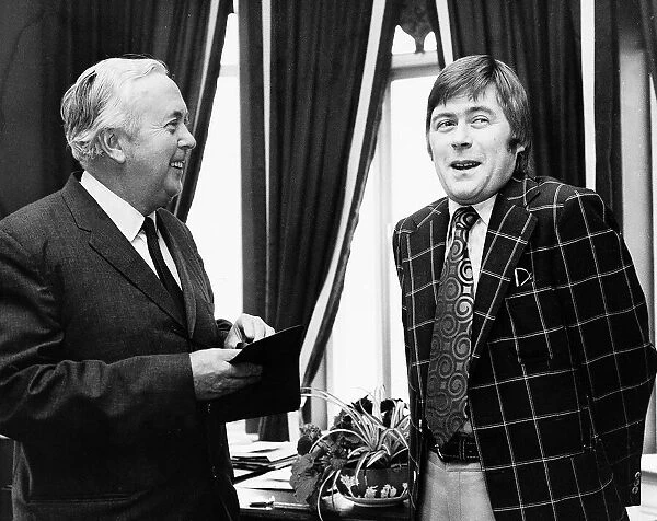 Harold Wilson Former Prime Minister seen here with comedian Mike Yarwood
