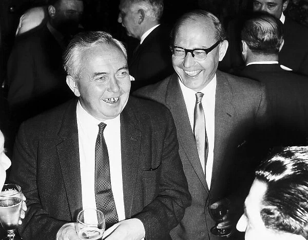 Harold Wilson Prime Minister on a visit to the Daily Mirror 1965
