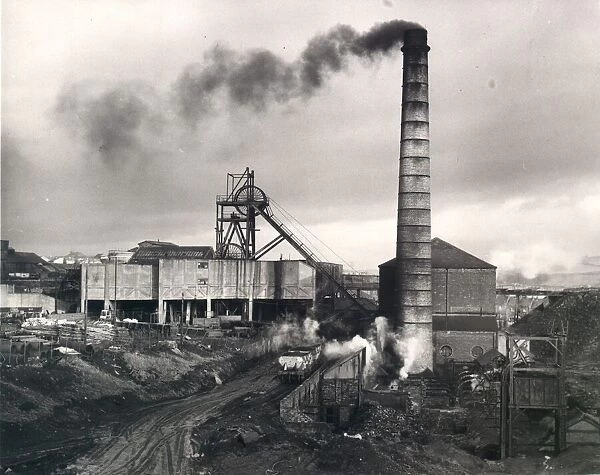 Harrington Colliery at Lowca on the Cumberland coast which was being threatened with