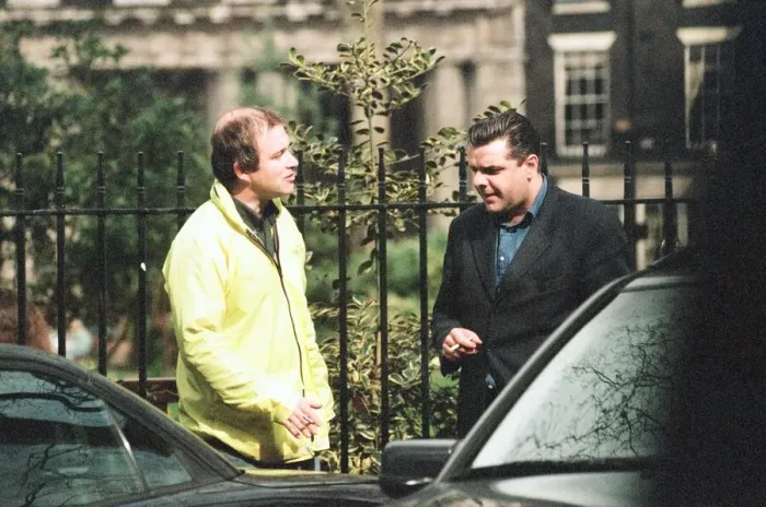 Framed Print : Harry Enfield sells his motorcar - SLK230 Mercedes - to Sunday Mirror Journalist Sean Framed Print : Harry Enfield sells his motorcar - SLK230 Mercedes - to Sunday Mirror Journalist Sean