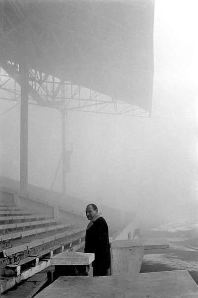Harry Potts makes his way back into the stands after inspecting Manchester City