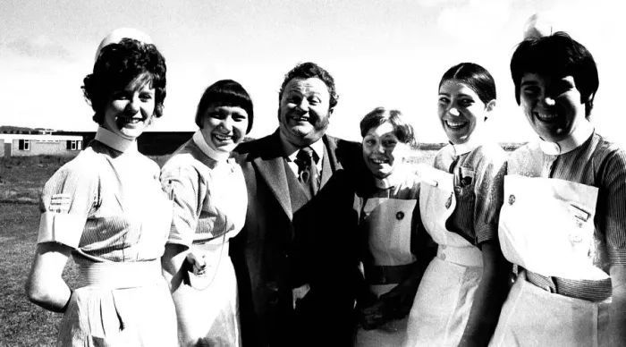 Framed Print : Harry Secombe opened a new do-it-yourself social centre for the staff of South Shields Framed Print : Harry Secombe opened a new do-it-yourself social centre for the staff of South Shields