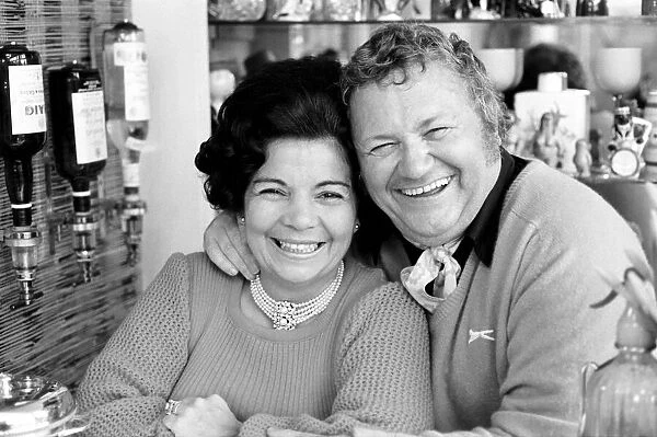 Harry Secombe and wife Myra. January 1975 75-00354-002