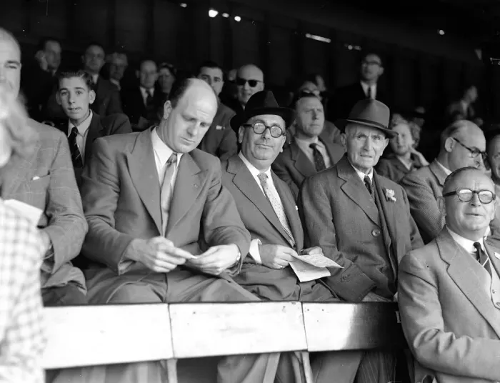 Framed Print : Harry Zussman, Chairman Leyton Orient Football Club, attends league match at Brisbane Framed Print : Harry Zussman, Chairman Leyton Orient Football Club, attends league match at Brisbane