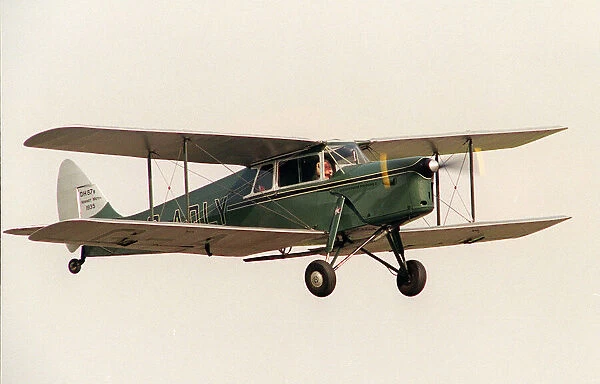 The De Havilland D. H. 87b Hornet Moth side-by-side, two-seat cabin bi-plane with a D. H