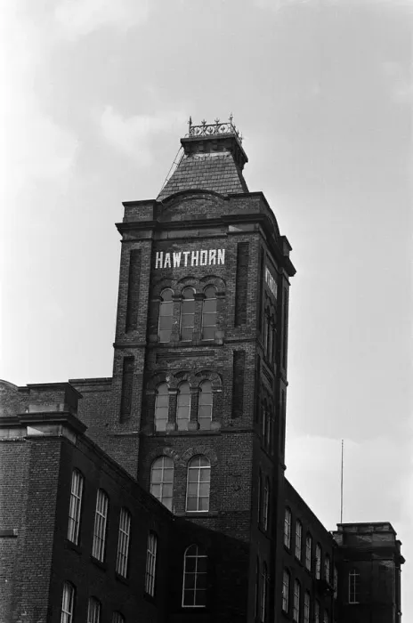 Framed Print : Hawthorn Mill in Chadderton, Greater Manchester. 4th June 1969 Framed Print : Hawthorn Mill in Chadderton, Greater Manchester. 4th June 1969