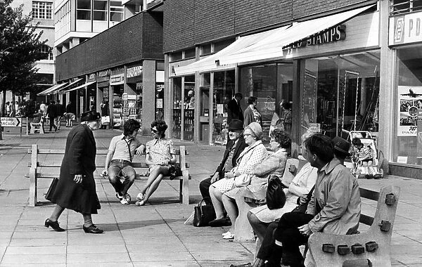 The Hayes, is a commercial area in Cardiff, Wales. September 1971