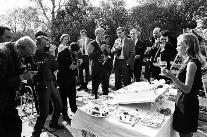 Framed Print : Hayley Mills celebrates her 21st birthday at her parents home at Richmond Hill, Surrey