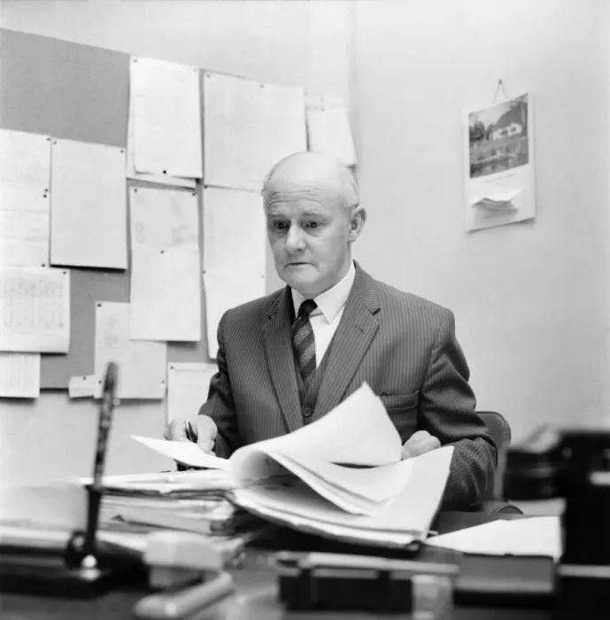 Framed Print : Headmaster Mr. Charles Addey. November 1969 Z11592-004
