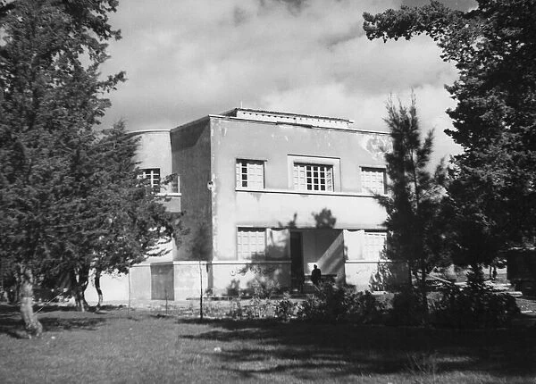 Headquarters of German General Erwin Rommel in Libya. Circa 1940s