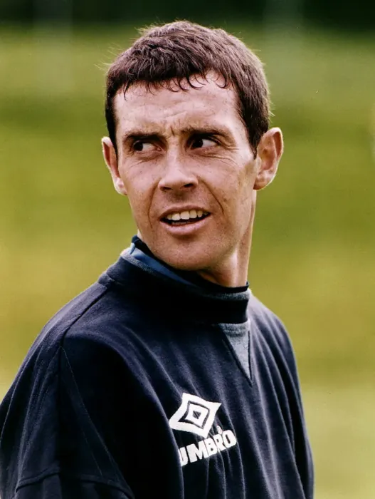 Framed Print : Heart of Midlothian footballer David Weir during a Scotland training session Framed Print : Heart of Midlothian footballer David Weir during a Scotland training session