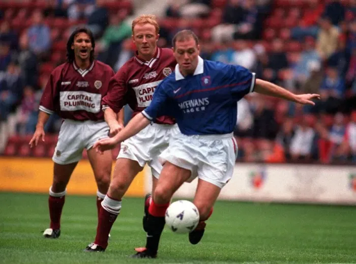 Framed Print : Hearts versus rangers dave mcpherson testimonial 1997 Testimonial friendly match Framed Print : Hearts versus rangers dave mcpherson testimonial 1997 Testimonial friendly match