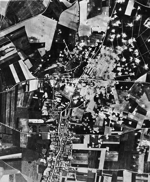 One of the heaviest concentration of bombs ever delivered against single target by bomber