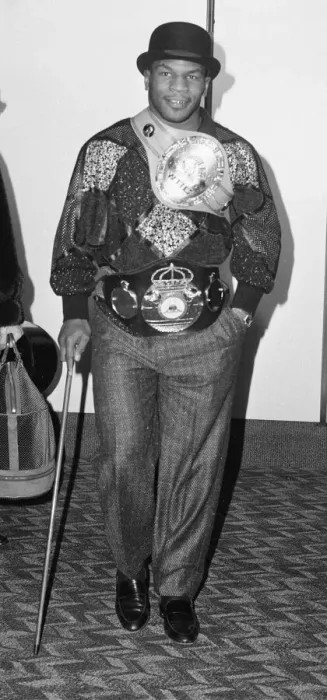 Framed Print : Heavy weight boxing champion of the World Mike Tyson seen here arriving at London