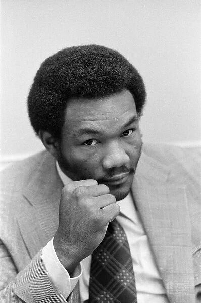 Heavyweight champion of the world, George Foreman in London