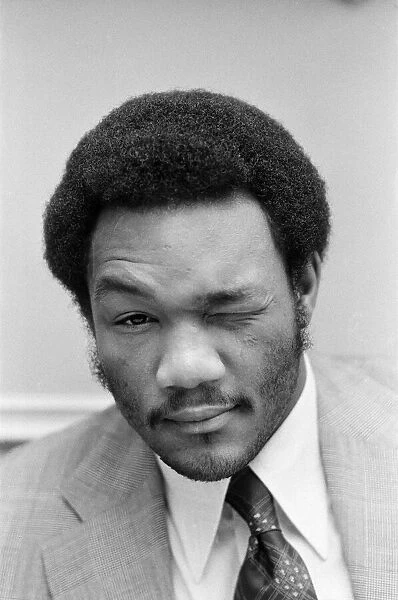 Heavyweight champion of the world, George Foreman in London