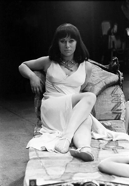 Helen Mirren Actress March 1965 Who plays Cleopatra picture during a break